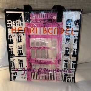 Henri Bendel Sturdy PVC "a girls playground" Tote Bag pre loved rare to find